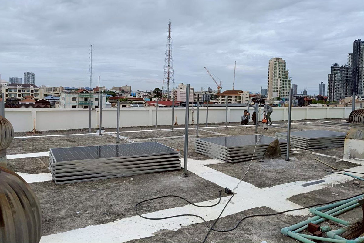 Golden Sea Pattaya, Solar Installation Project by ENSONEER