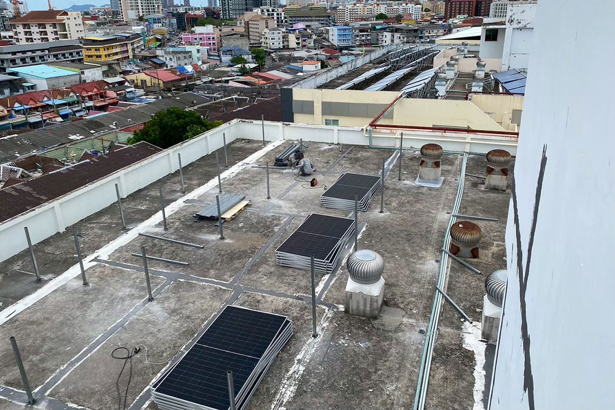 Golden Sea Pattaya, Solar Installation Project by ENSONEER