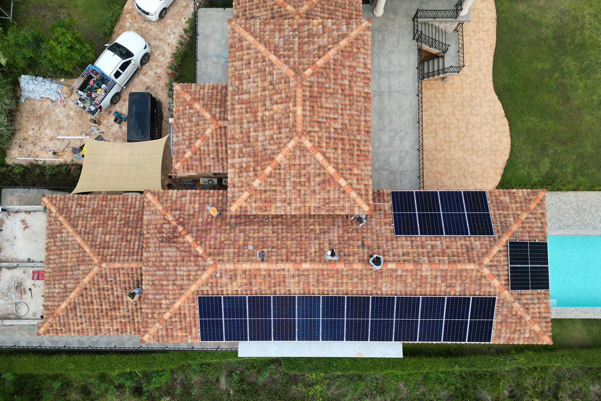 Private Residence, Khao Yai Thailand, Solar Installation Project by ENSONEER